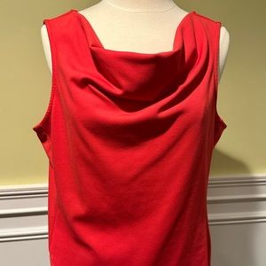 Ann Taylor vibrant salmon tank top